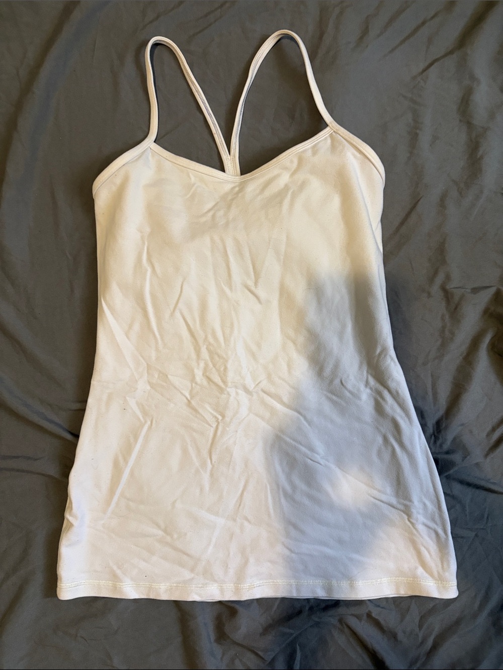 lululemon athletica White Double-Strap V-Neck Camisole